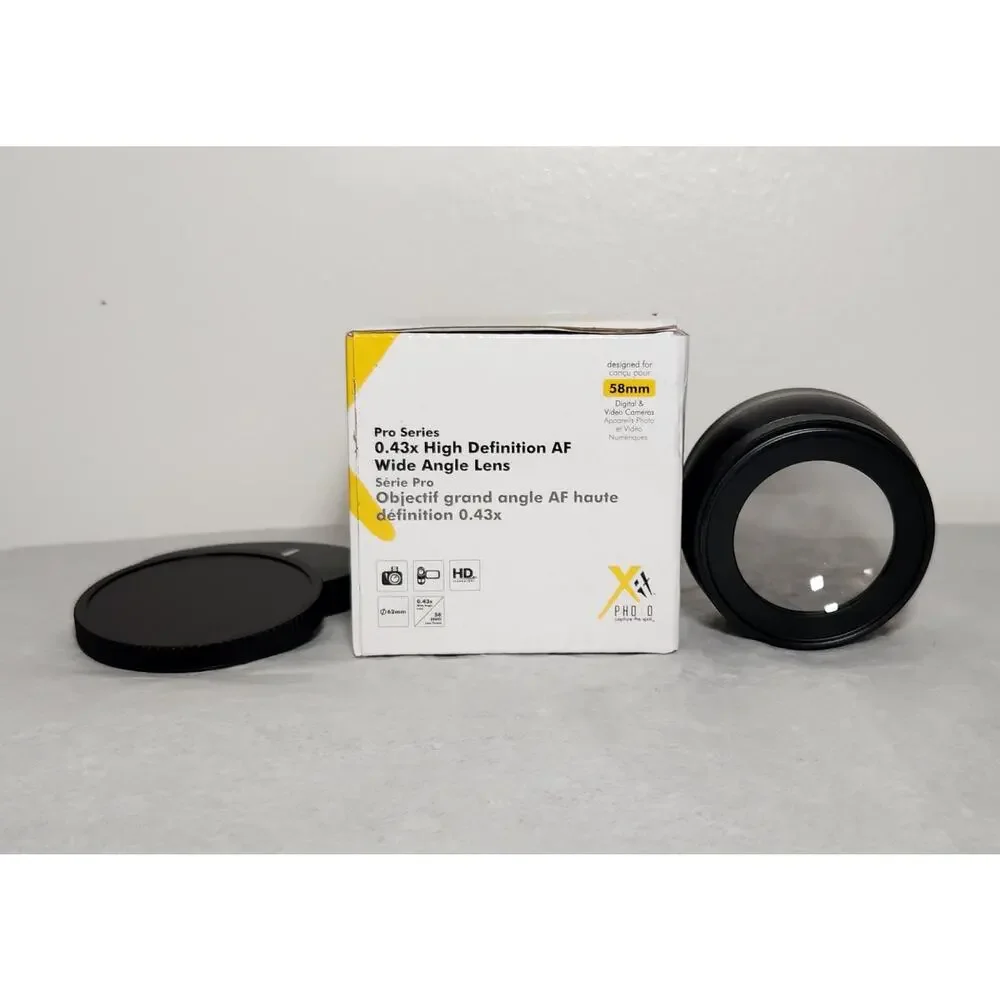 Xit Photo Pro Series 0.43x High Definition AF Wide Angle 58MM Lens Open Box